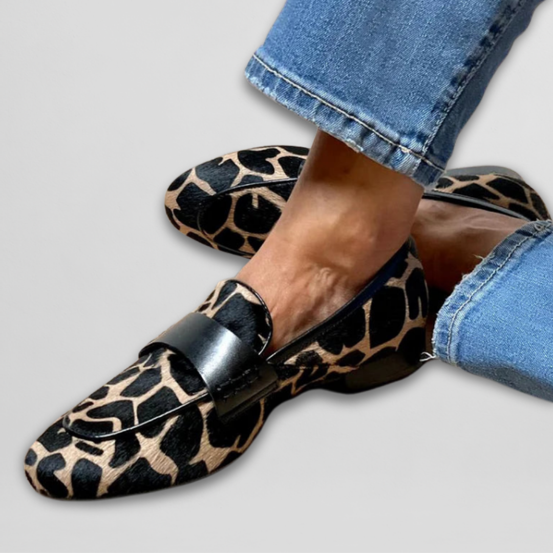 Katie | Ortopediset leopardikuvioiset loaferit