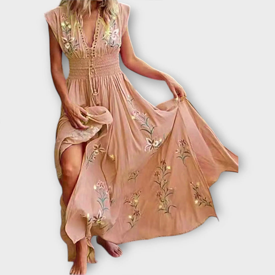 Felizia – Boho-mekko upeilla brodeerauksilla