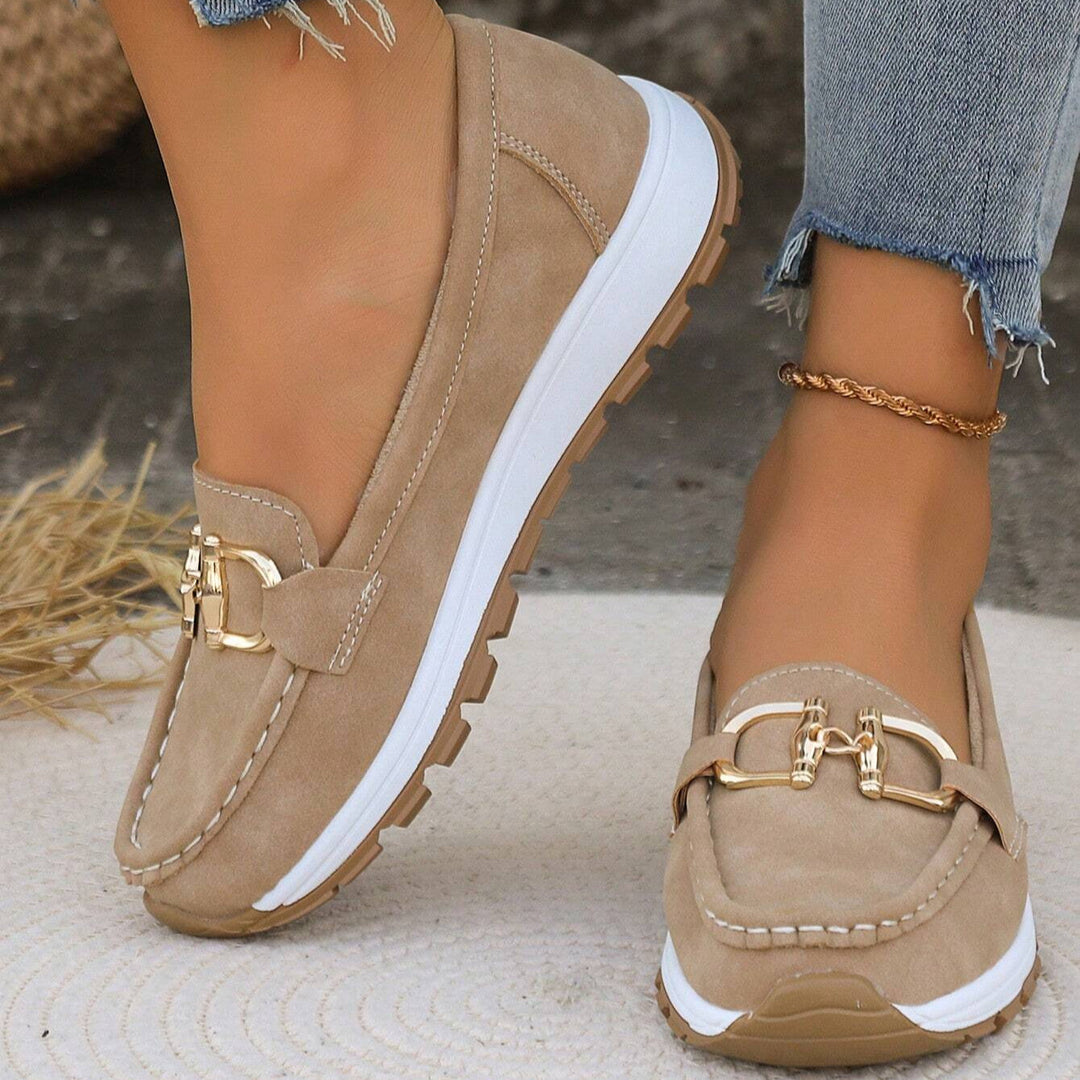 Ellie - litteät solkiset loaferit