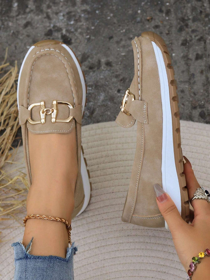 Ellie - litteät solkiset loaferit