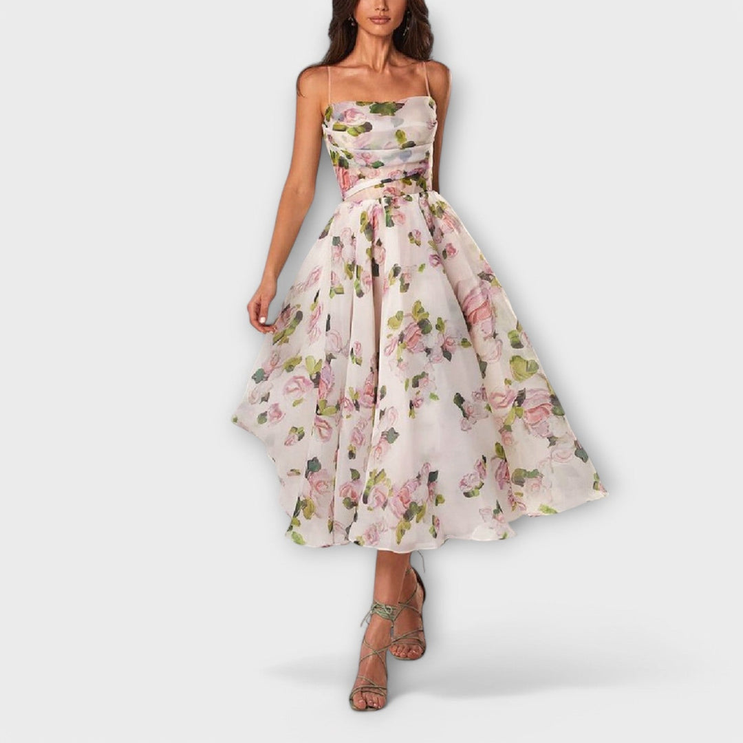 Tyylikäs Chiffon Midi Mekko