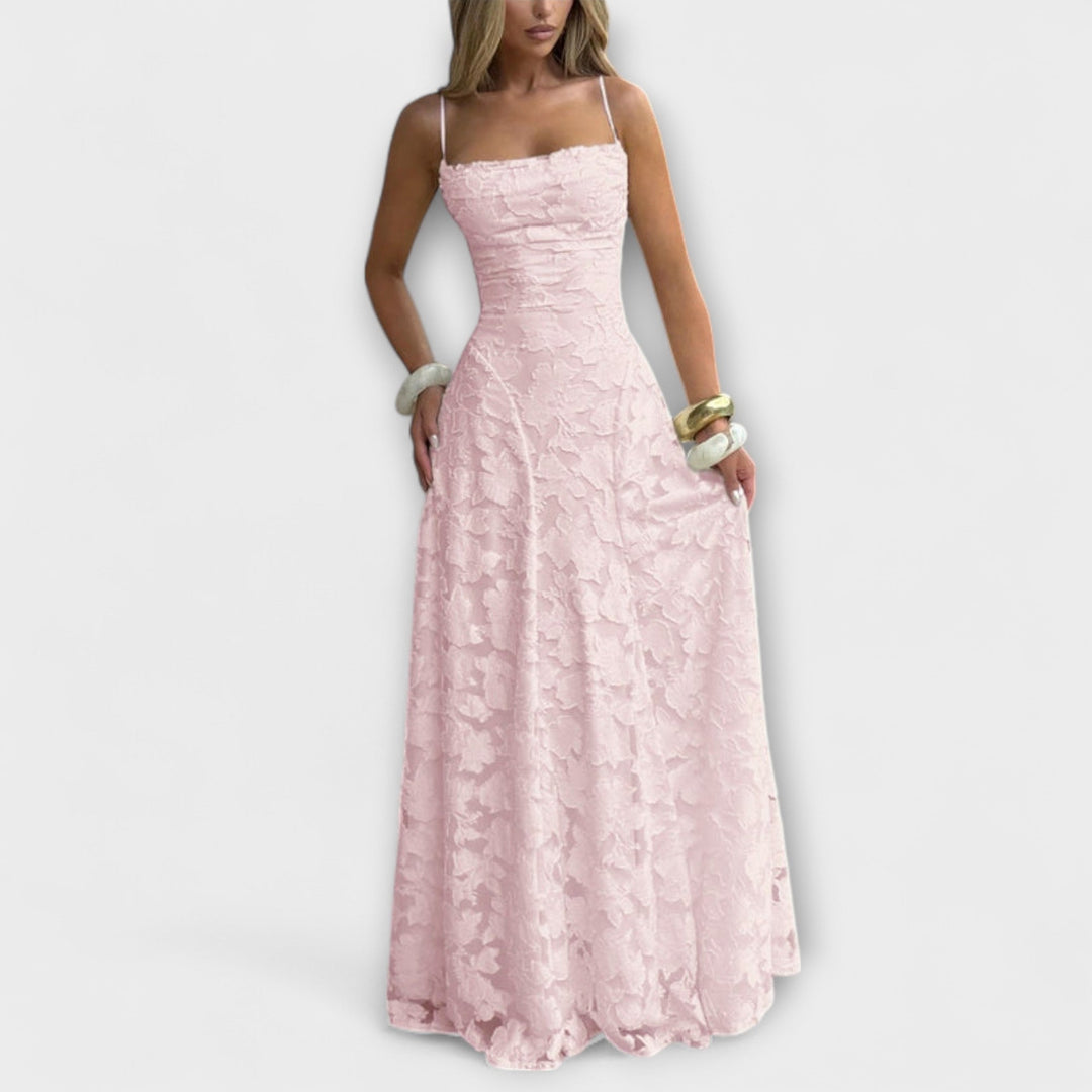 Emberly - Hienostunut Jacquard Maxiväri
