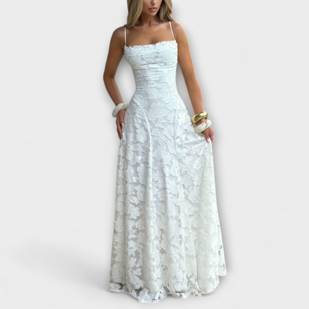 Emberly - Hienostunut Jacquard Maxiväri
