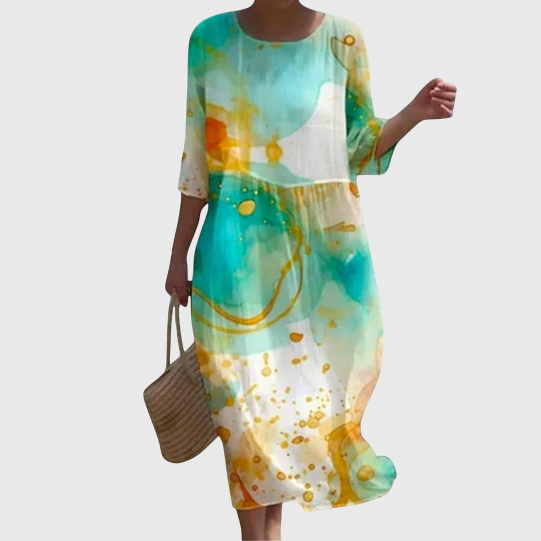 Hayley™ | Elegantti Kukallinen Maxi Mekko