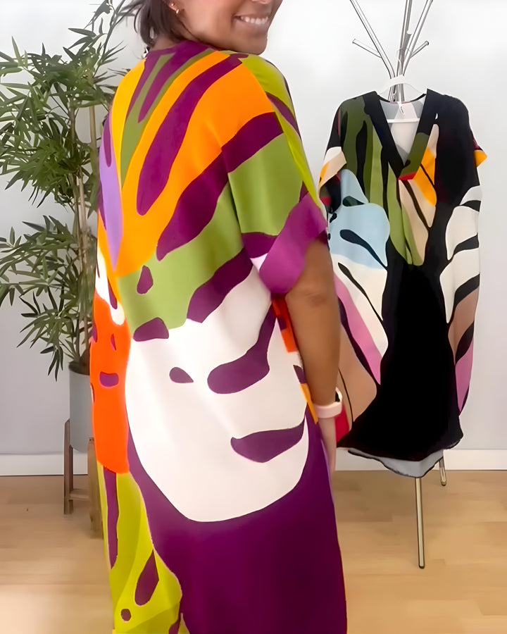 Rianna - Abstraktikuvioinen Mekko