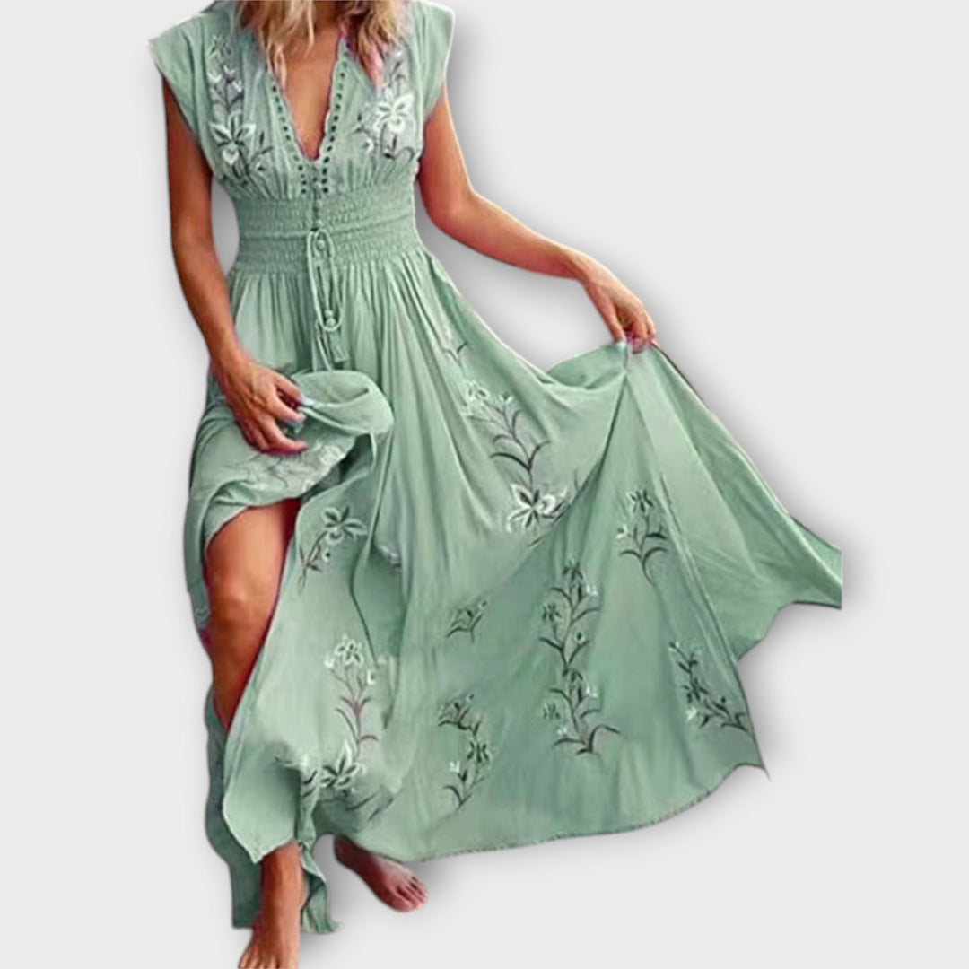 Felizia – Boho-mekko upeilla brodeerauksilla