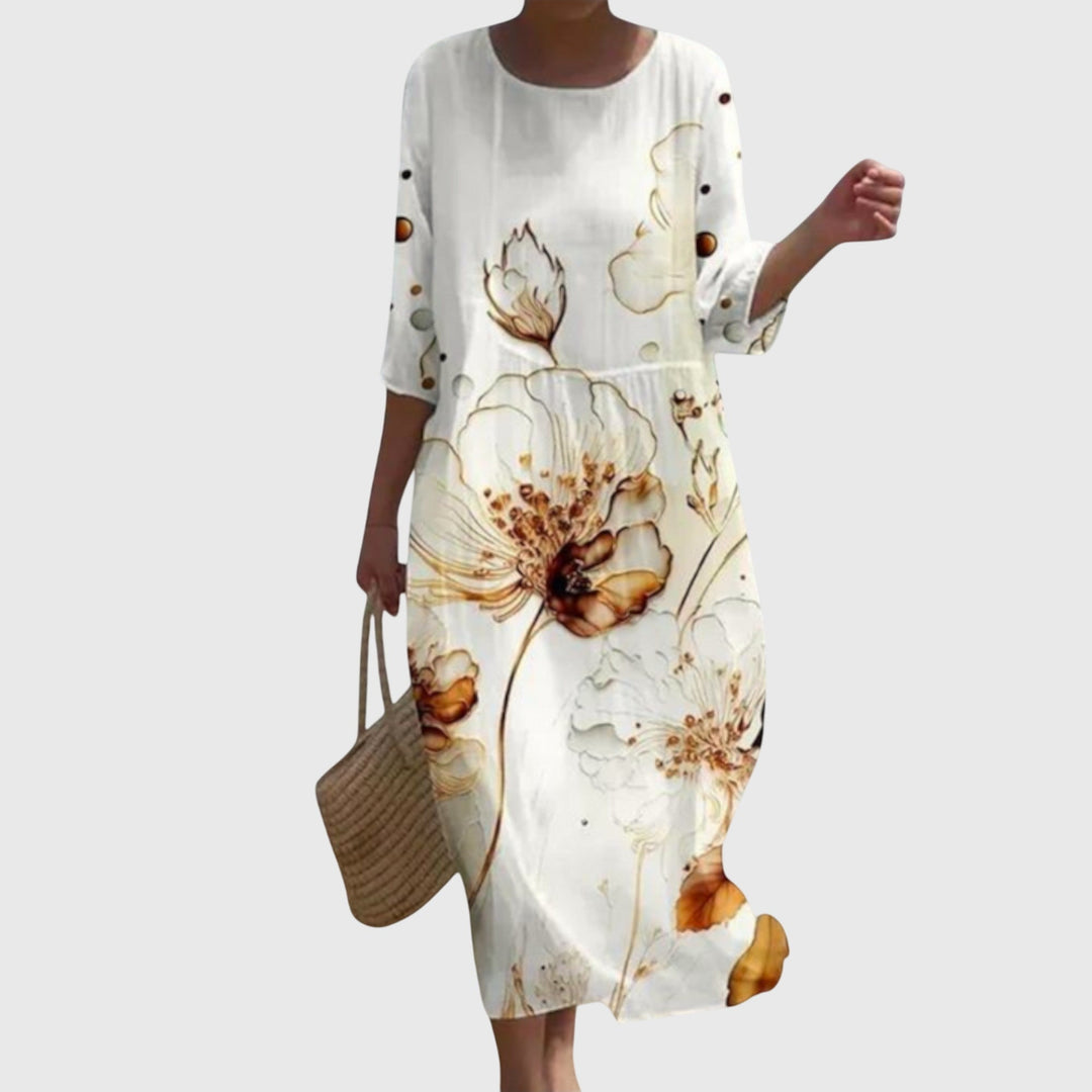 Hayley™ | Elegantti Kukallinen Maxi Mekko