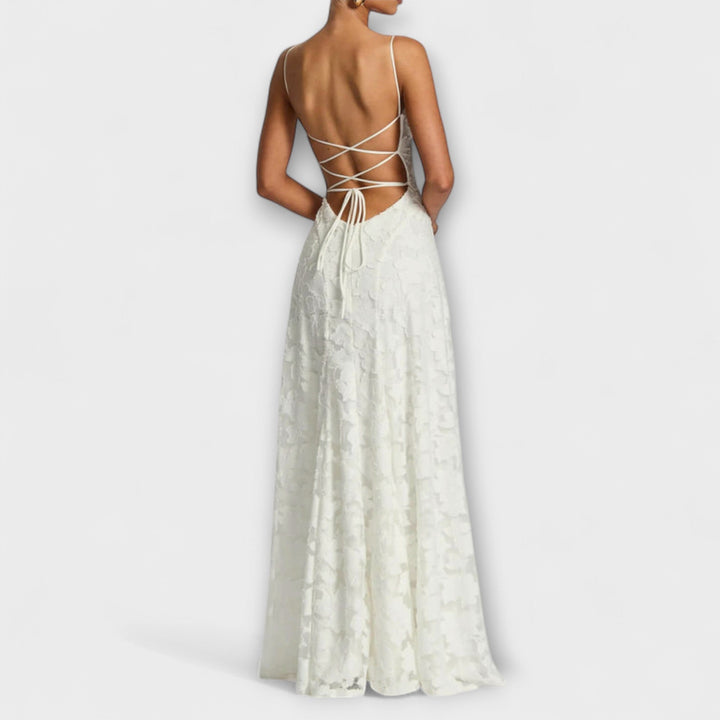Emberly - Hienostunut Jacquard Maxiväri