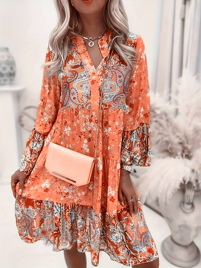 Eira - Boho-kuvioitu Mekko