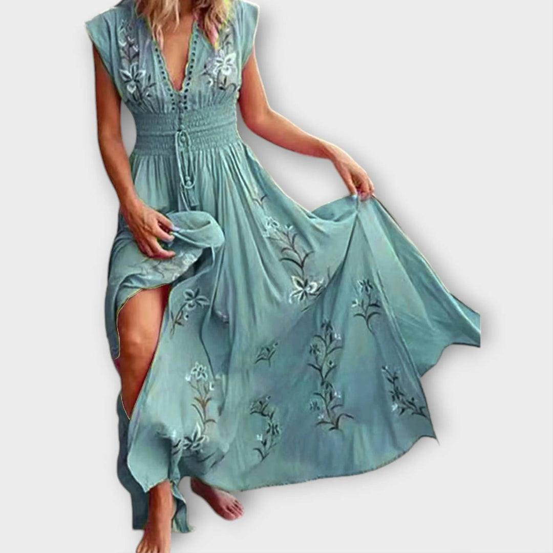 Felizia – Boho-mekko upeilla brodeerauksilla