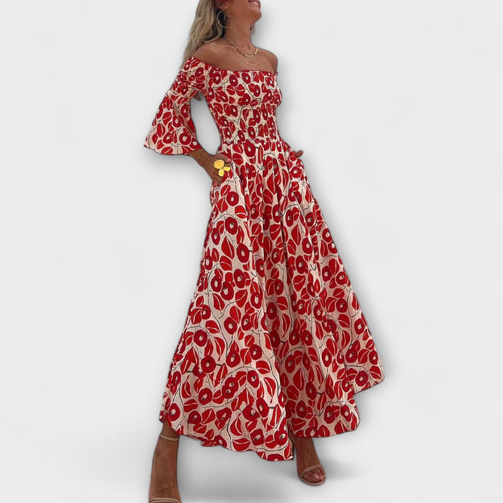 Sienna - Off-Shoulder Maximekko Erikoistilaisuuksiin