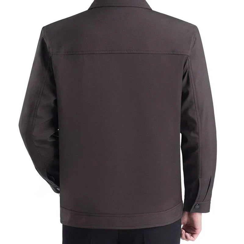 Tyylikkäät klassiset miesten suojajaketit with notched collar