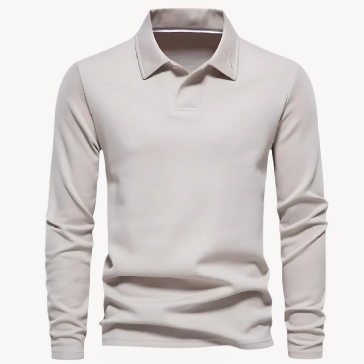 Elegantti miesten puuvillainen polo-paita korkealaatuiseen mukavuuteen