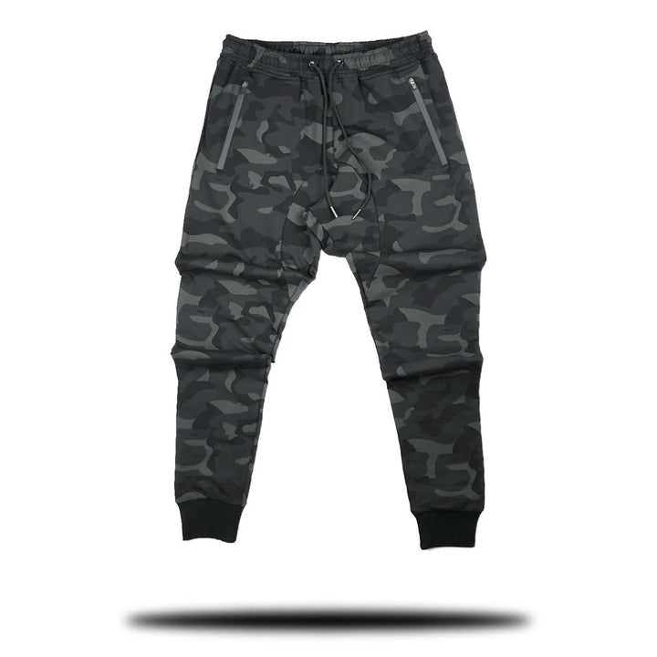 Miesten camouflage-jogginghousut puuvillaa