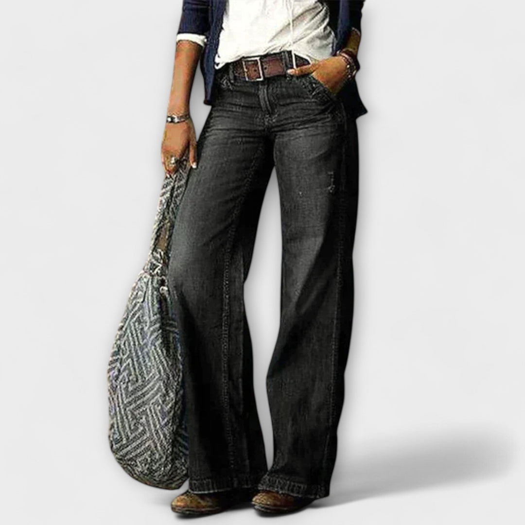 Cess - Bredbenede Denim Housut