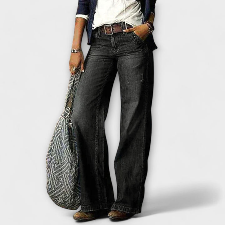 Cess - Bredbenede Denim Housut