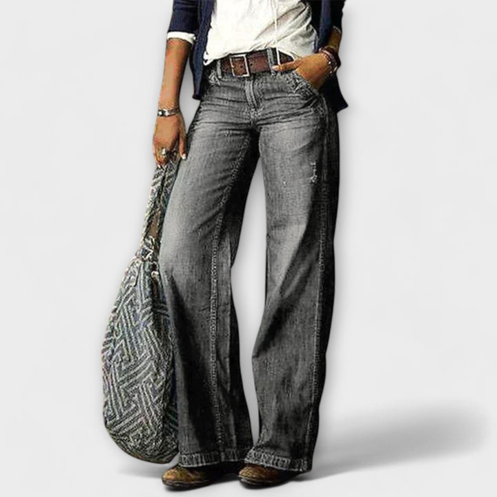 Cess - Bredbenede Denim Housut