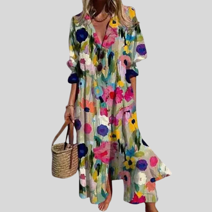 Zariah | Elegantti Boheemi Maxi Mekko