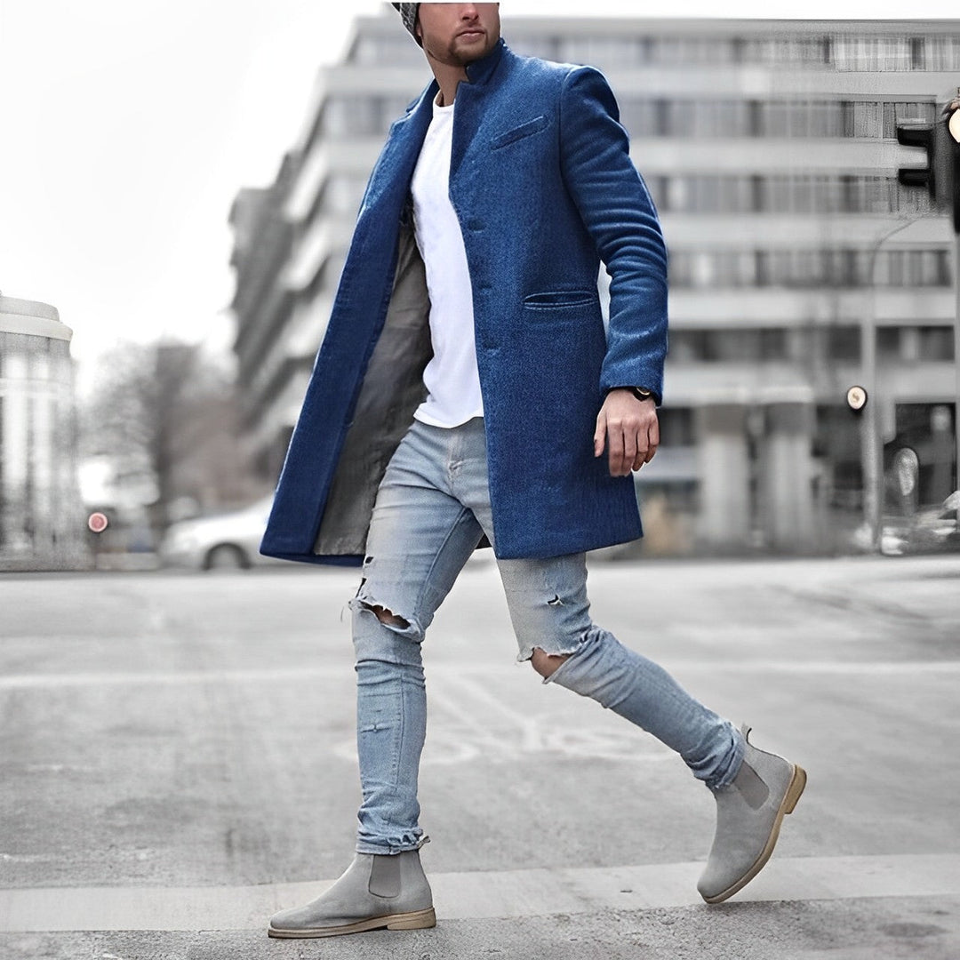 Tyylikäs ja monipuolinen miesten takki muodollisiin tilaisuuksiin