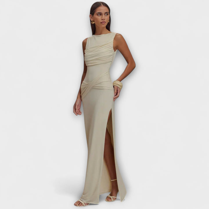 Rieke - Elegantti maxihame, jossa korkea halkio
