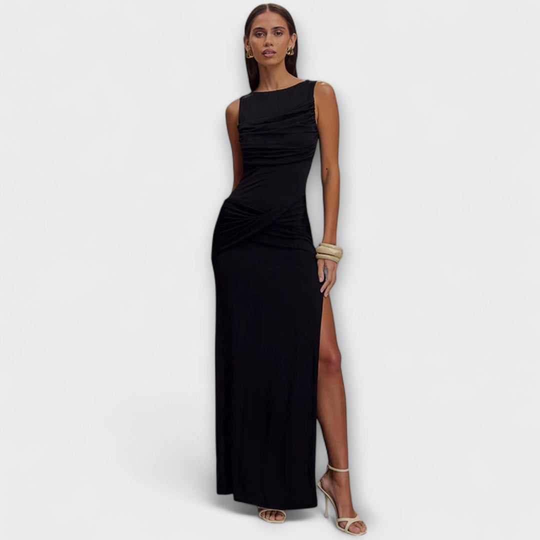 Rieke - Elegantti maxihame, jossa korkea halkio