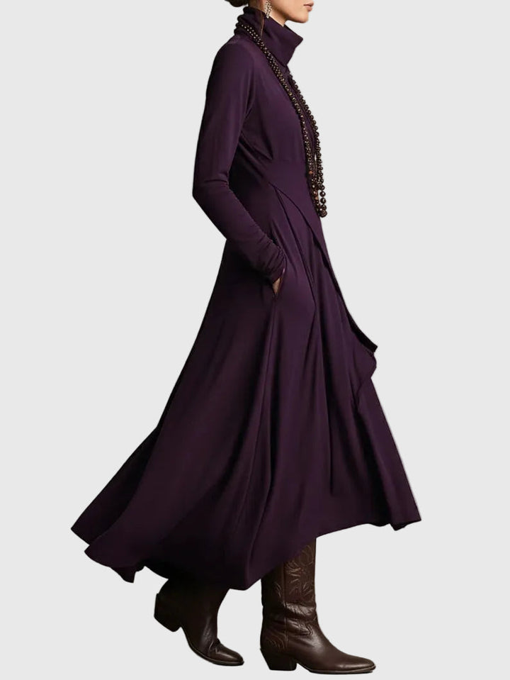 Violetti | Maxi Pliseerattu Mekko