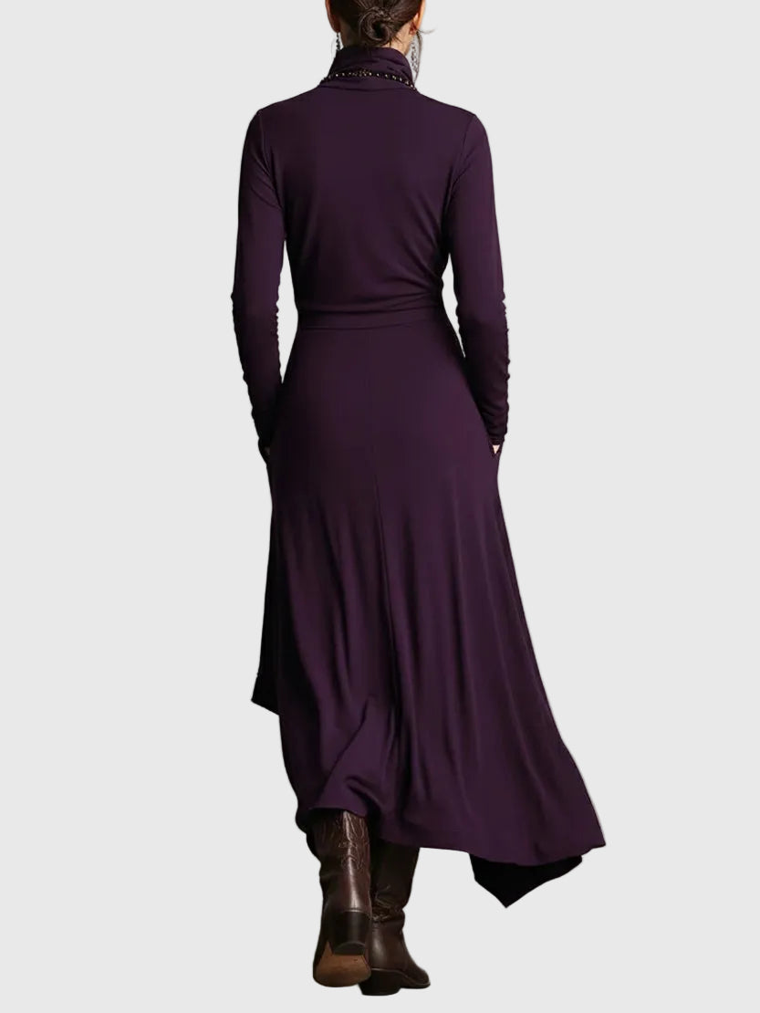 Violetti | Maxi Pliseerattu Mekko