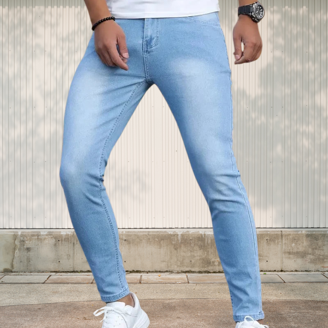Miesten slim-fit farkut - Mukavat ja tyylikkäät