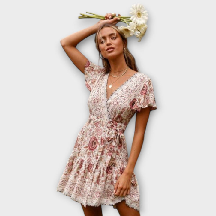 Amina - Lyhyt Boho-mekko
