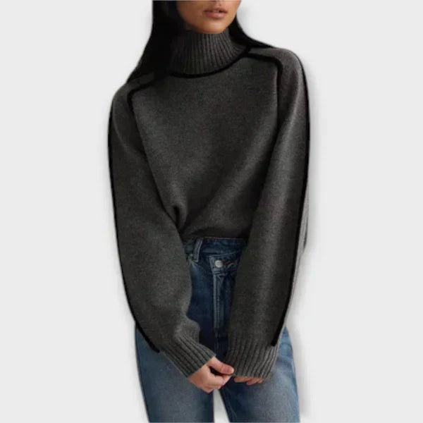 Emilia - Tyylikäs mekani ja elegantti pusero high neckissä