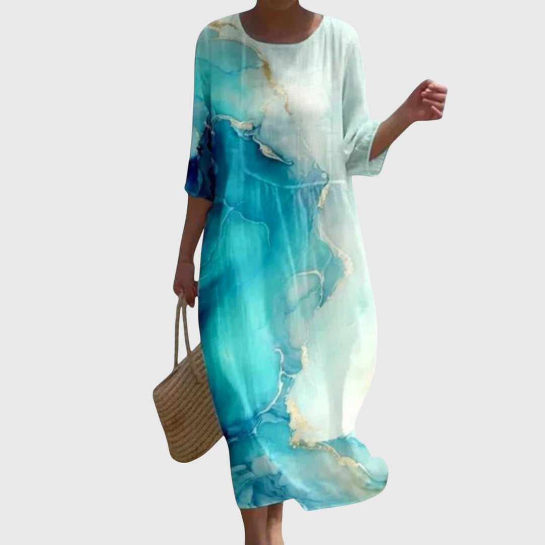 Hayley™ | Elegantti Kukallinen Maxi Mekko