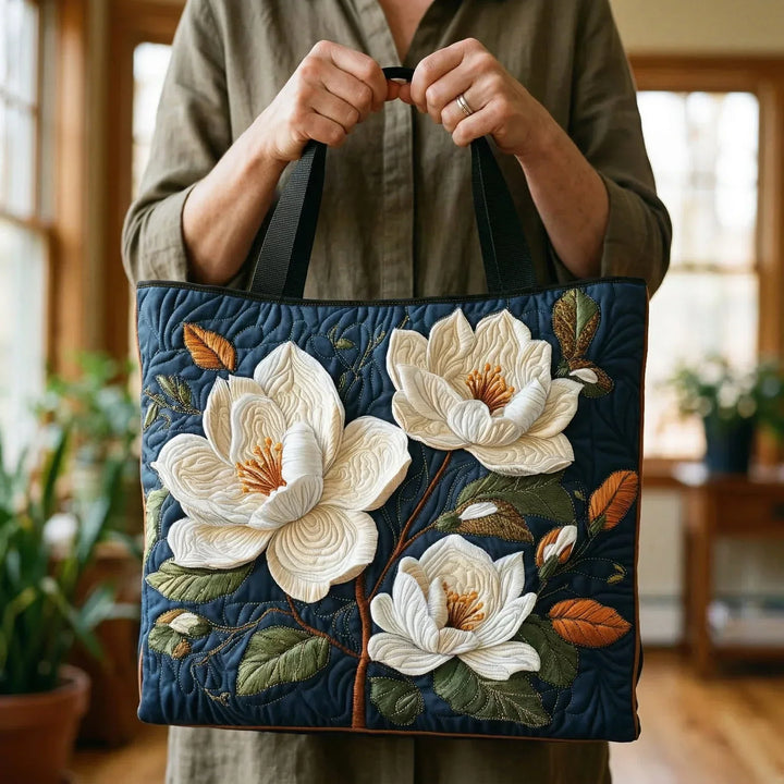 Sac Matelassé Artisanal - Magnolia Délicate