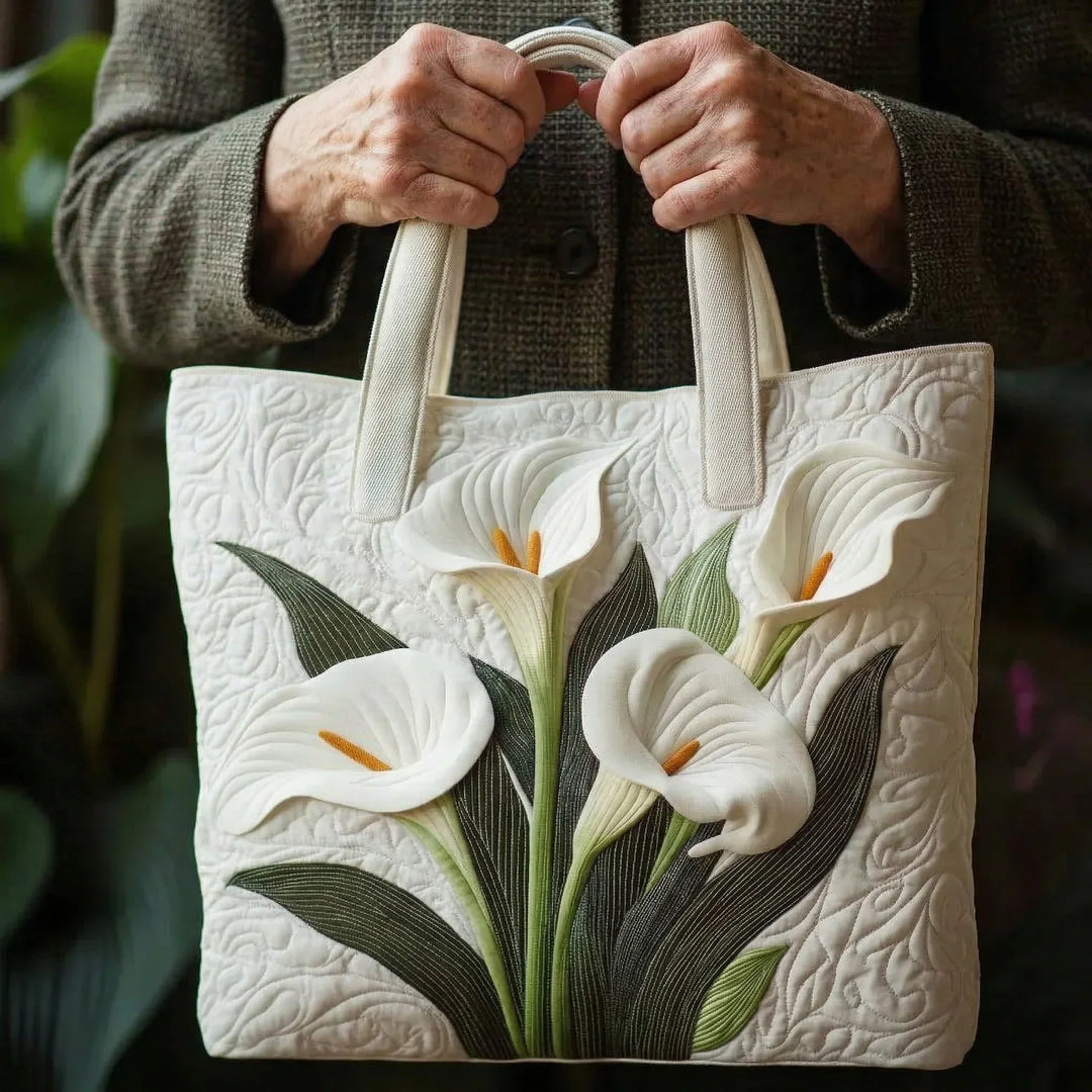 Sac Artisanal Matelassé - Lys Blanc