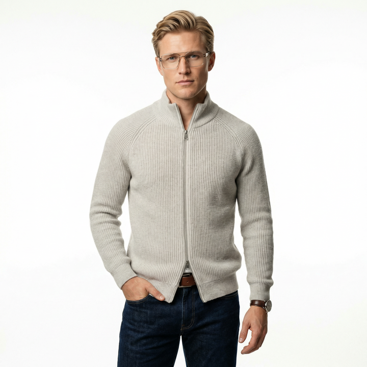 Merino-villapaita vetoketjulla Four Seasons