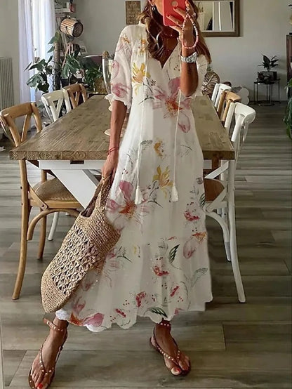 Michaela - Boho-mekko Vatsapeitteellä